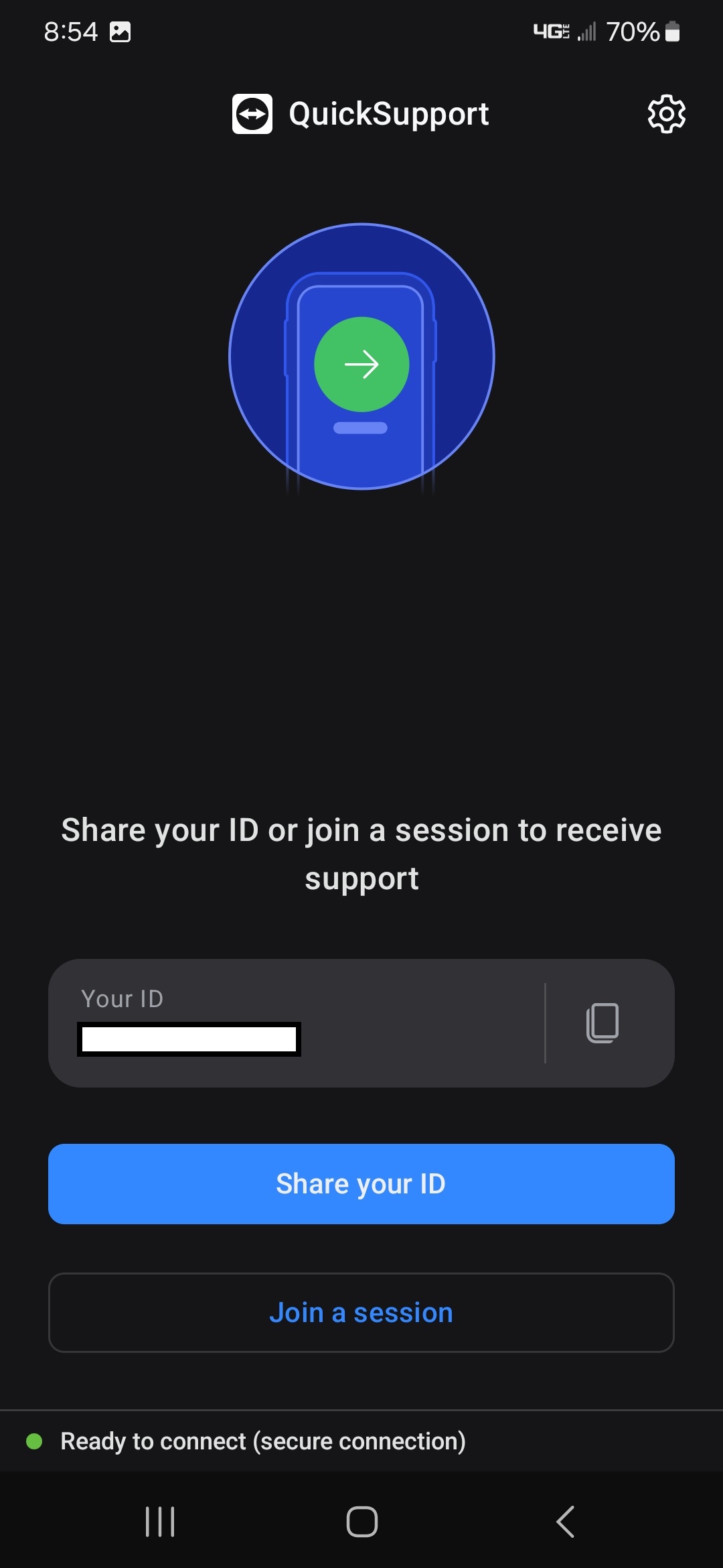 QuickSupport Join a session