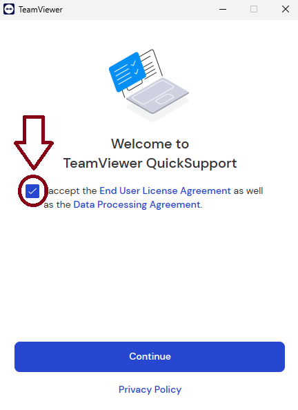 Accepting End User Agreement